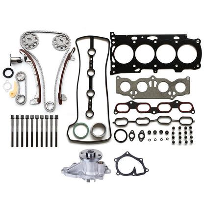 Head Gasket Set with Timing Chain Bolts & Water Pump for Toyota Camry (2007–2009)