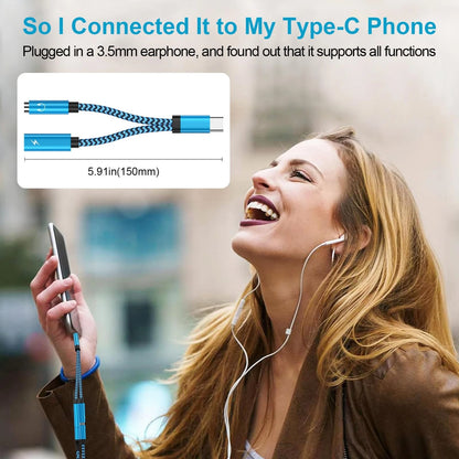 2X USB C Headphone and Charger Adapter for Samsung (2019–2023)