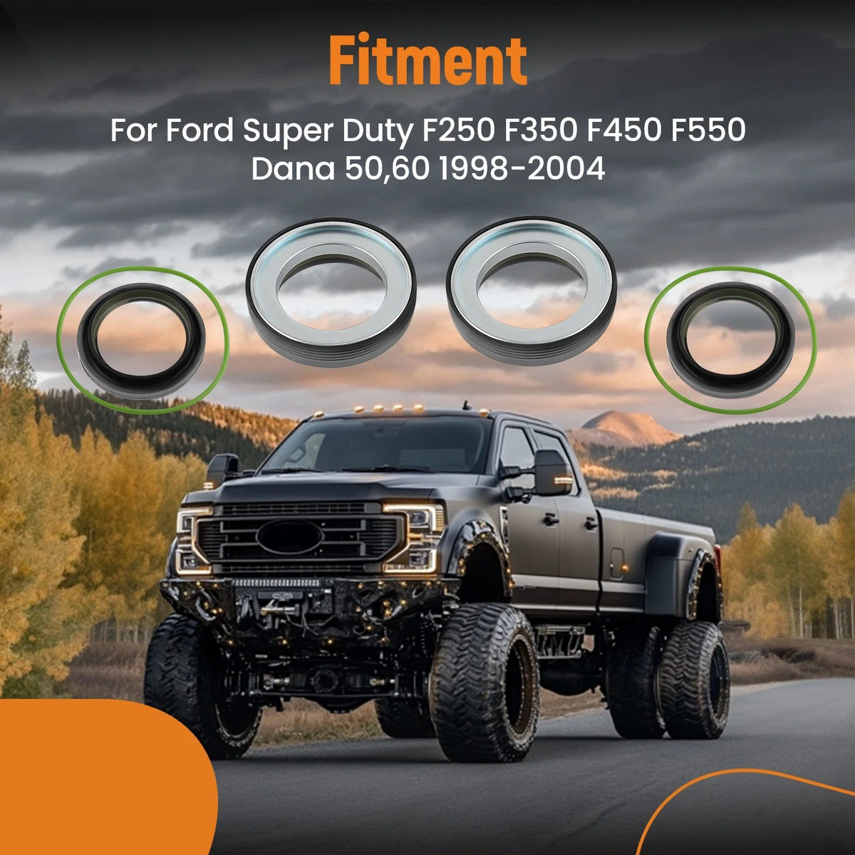 Complete Knuckle Seal Kit for Ford Super Duty F250-F550 (1998–2004)