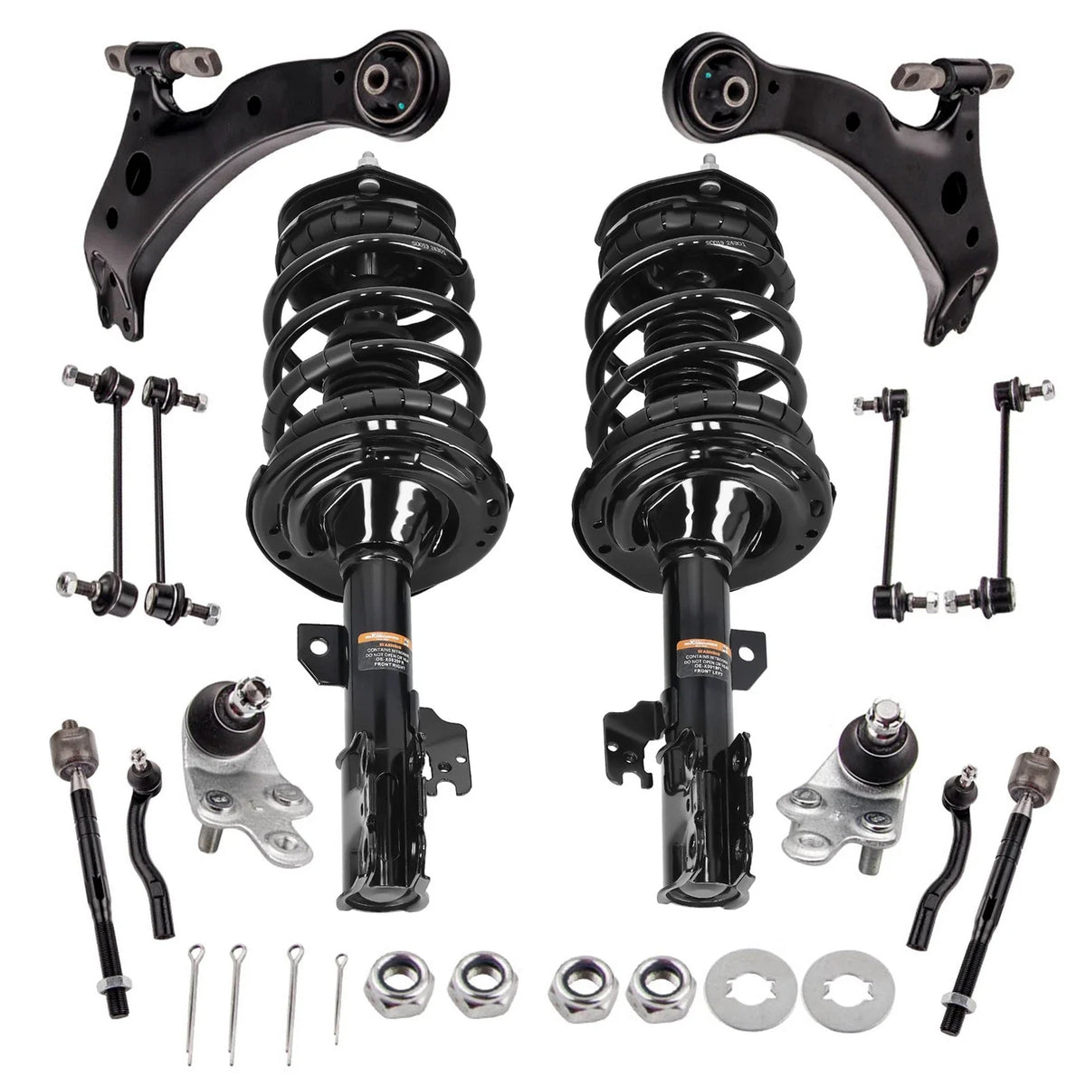 Front Strut w/ Control Arm Sway Bar End Link Assembly for Toyota Camry (2007–2011)