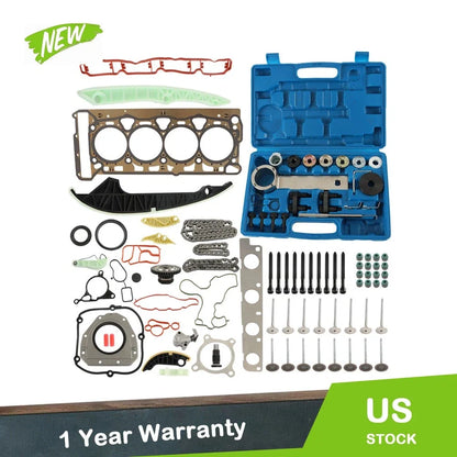 Head Gasket Set with Timing Chain Tool Kit for Audi VW TSI TFSI 2.0T (2008–2015)