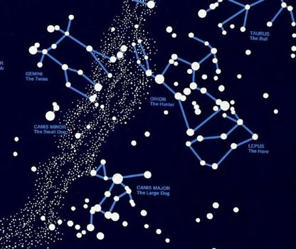 Glow-in-The-Dark Star Map for Northern Hemisphere (No Part Numbers)