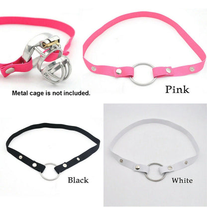 Elastic Adjustable Strap for Unisex Chastity Cage Belt