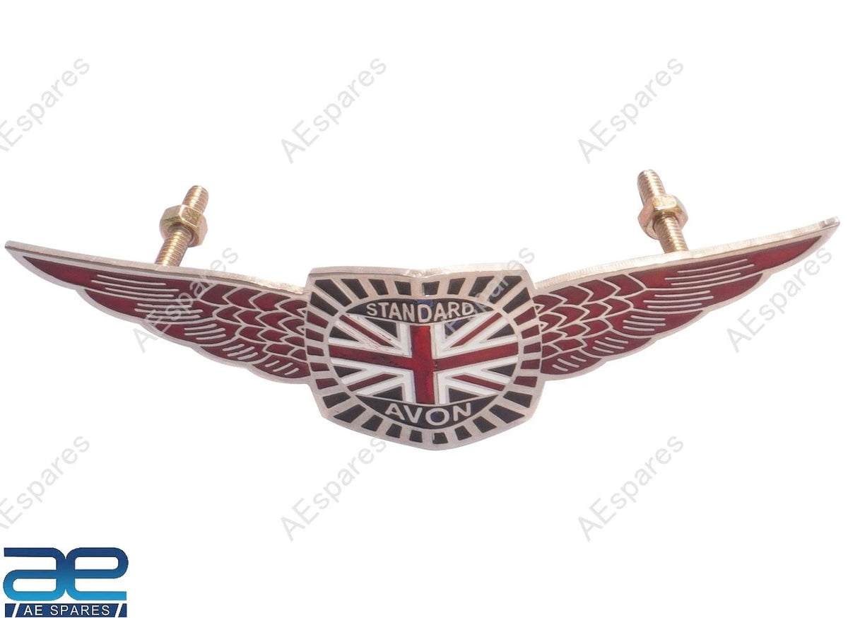 Radiator Grille Badge for Avon Enamel Wings Car (No Part Numbers)