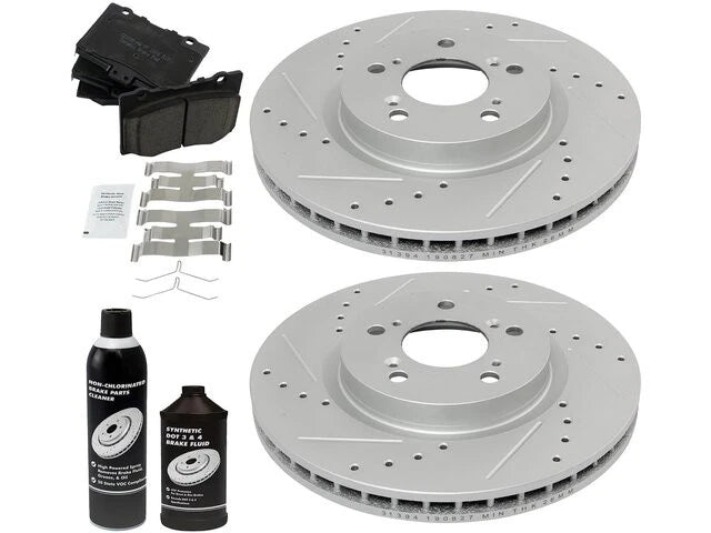 Brake Pad and Rotor Kit for Acura RL (2005–2012) 74157KQWS