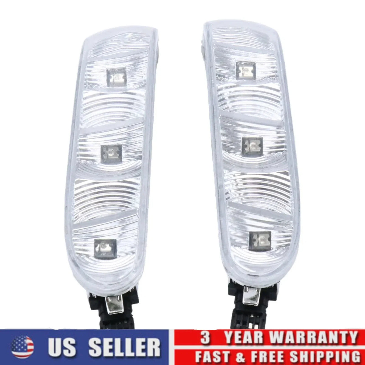 Left Right Side Mirror Turn Signal Lights for Mercedes-Benz S/CL-Class (2000–2006)
