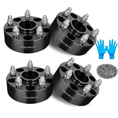 Set of 4 2" 5x5 Hubcentric Wheel Spacers for Jeep Wrangler Grand Cherokee
