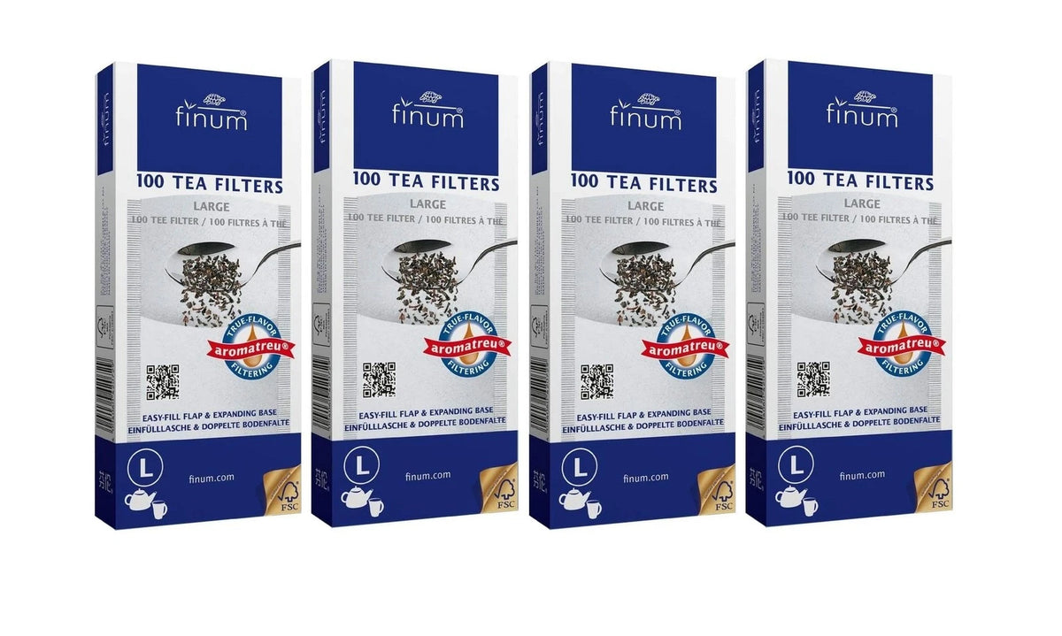 Pack of 4 Disposable Tea Filter Bags for (100 Count)