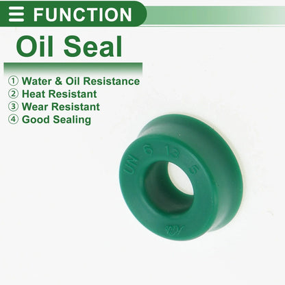 Set of 5 Oil Seal Ring 6x13x5mm for Rotary Shaft (TPU, High Pressure)
