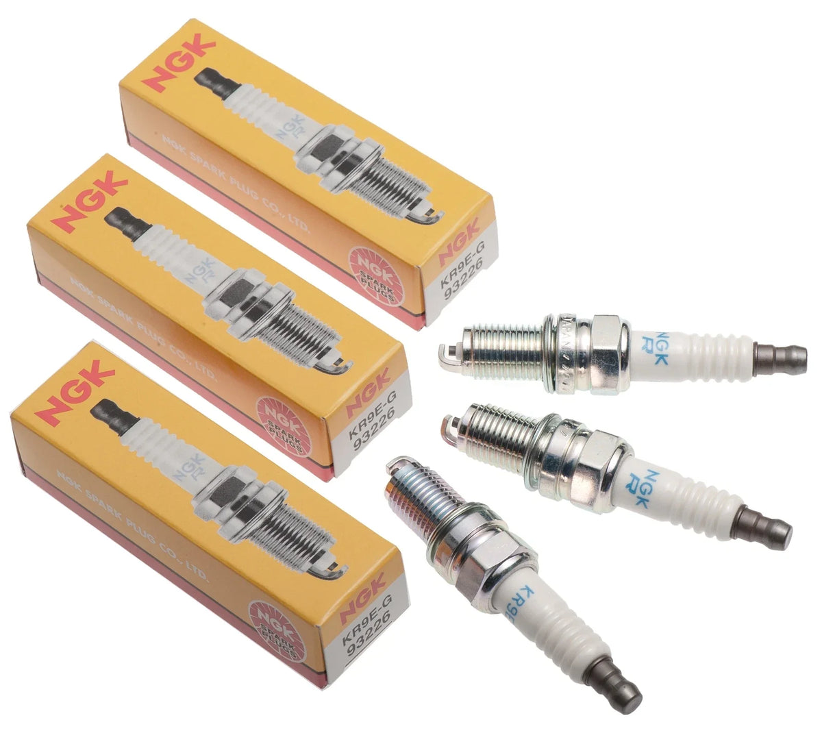 NGK Spark Plug 3 Pack KR9E-G for SeaDoo GTX RXP RXT 300 (2016–2022)