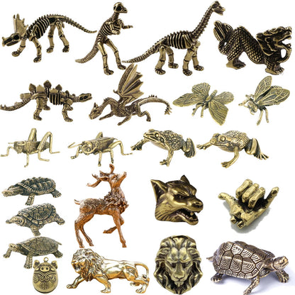 Solid Brass Cricket Figurine Miniature Tea Pet Ornament