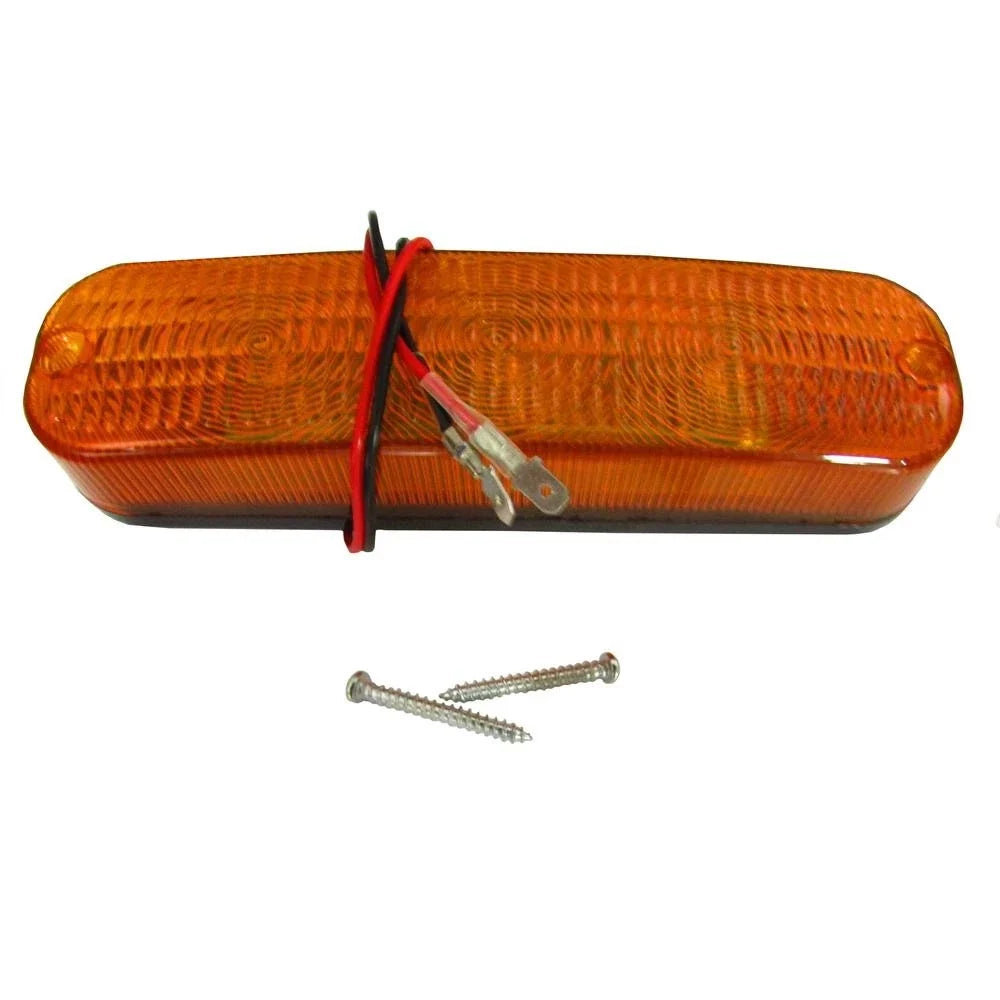 LED Amber Warning Light for John Deere, Allis Chalmers, White (Fits All)