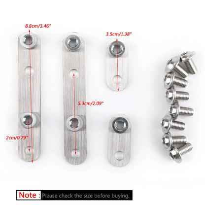 Stainless Steel Front Fender Riser Lift Kit for Honda CRF1000L Africa Twin (2016–2019) RH-080-Silver
