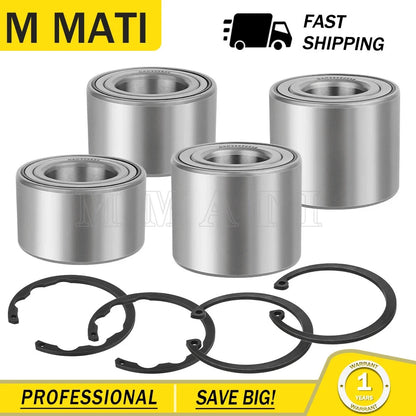 2X Front & 2X Rear Wheel Ball Bearings for Kawasaki Teryx 750 (2008–2013)