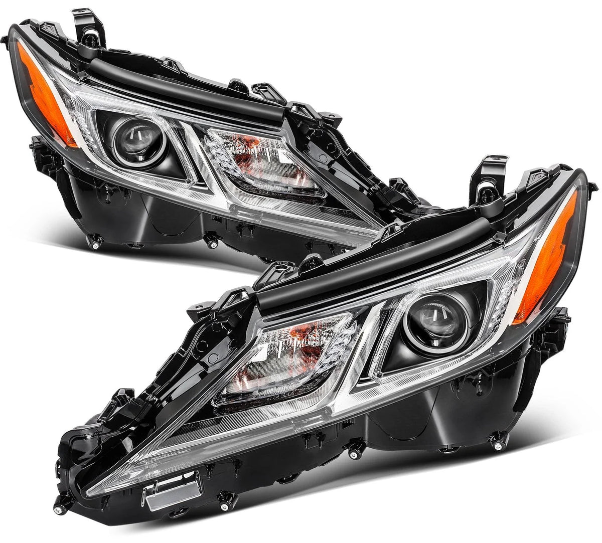 Set of 2 LED Headlights w/Bulb for Toyota Camry LE SE L TRD (2018–2024)