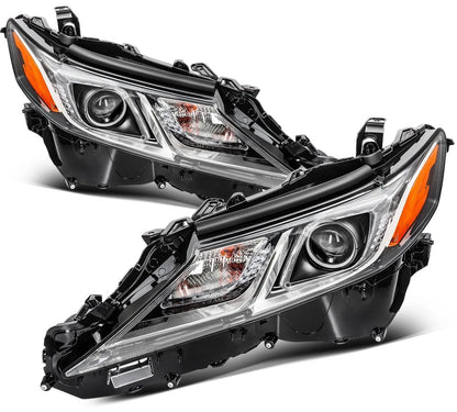 Set of 2 LED Headlights w/Bulb for Toyota Camry LE SE L TRD (2018–2024)