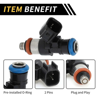 Fuel Injector for Ford Explorer (2011–2019) No.BR3Z9F593B 4 Holes Black