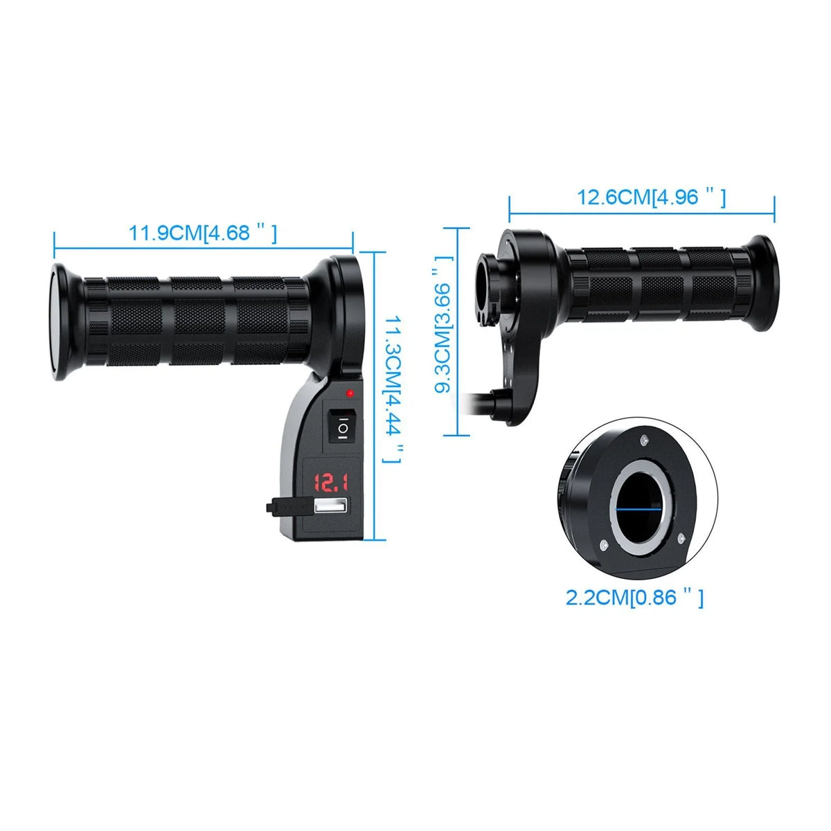 Heated Grips Handlebar Warm Heater 22mm for Universal Motorcycle