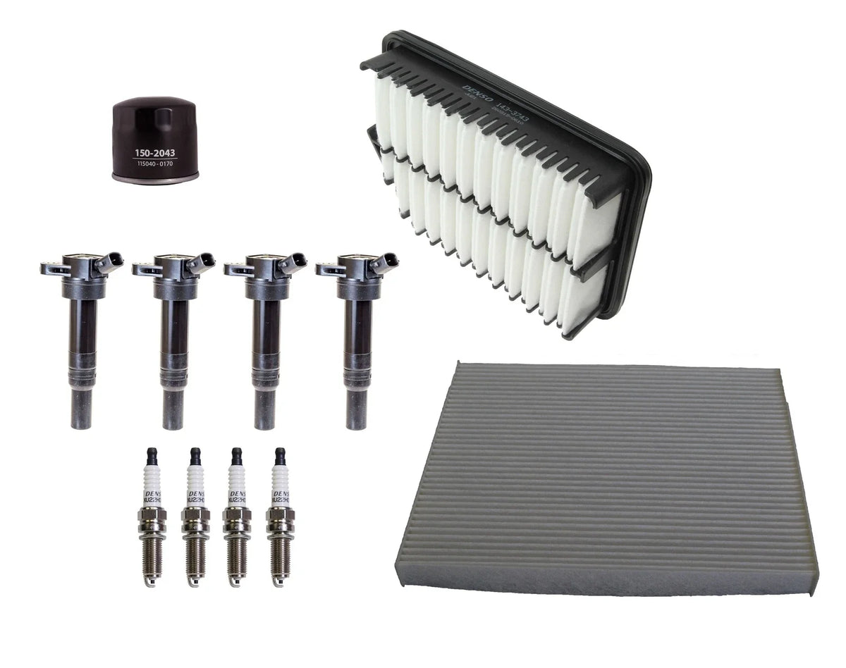 Set of 4 Ignition Coils & U-Groove Spark Plugs for Hyundai Kia (L4)