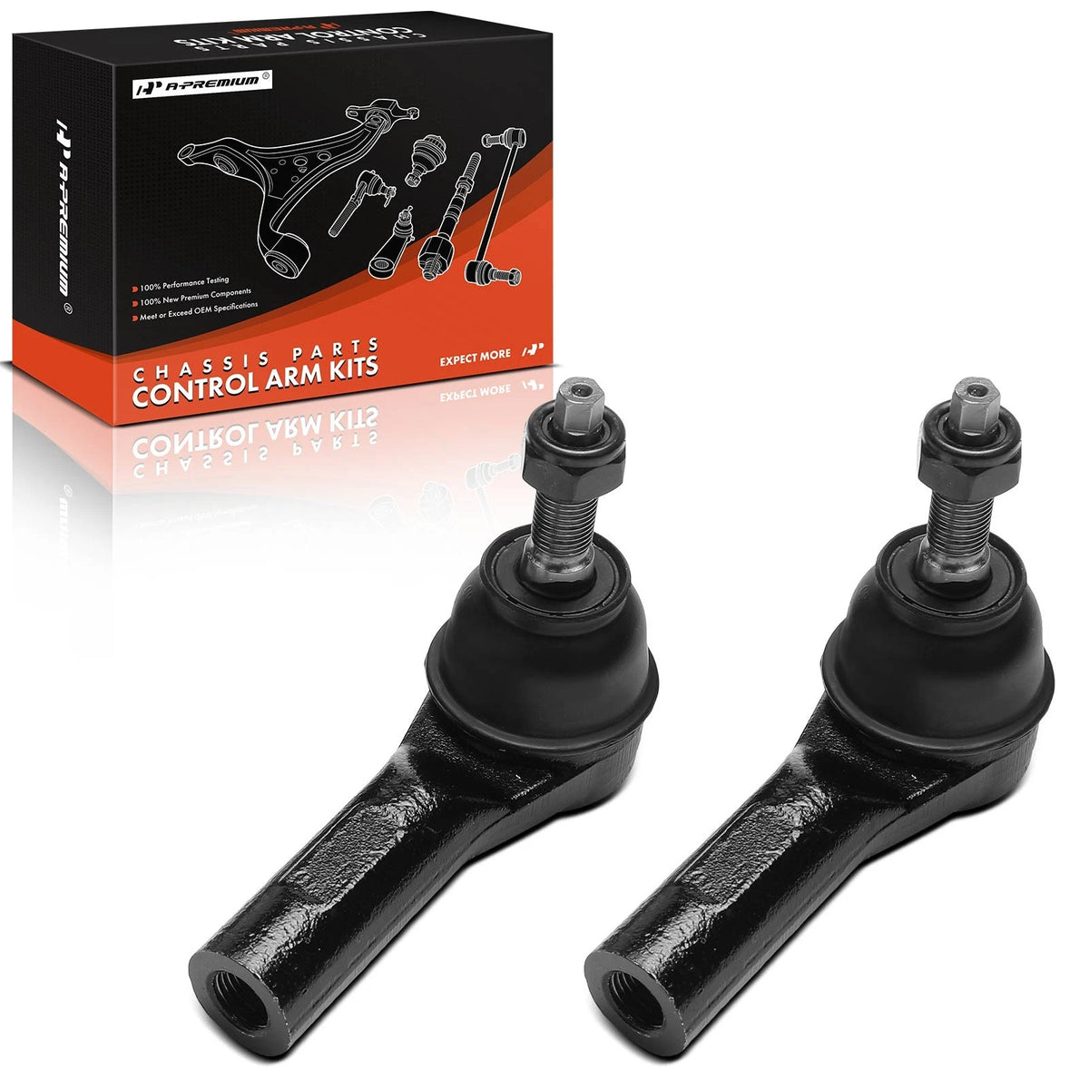 2X Tie Rod End Front Outer for Ford Escape Mercury Mariner (2005–2007) 5M6Z3A130AA, MS40615
