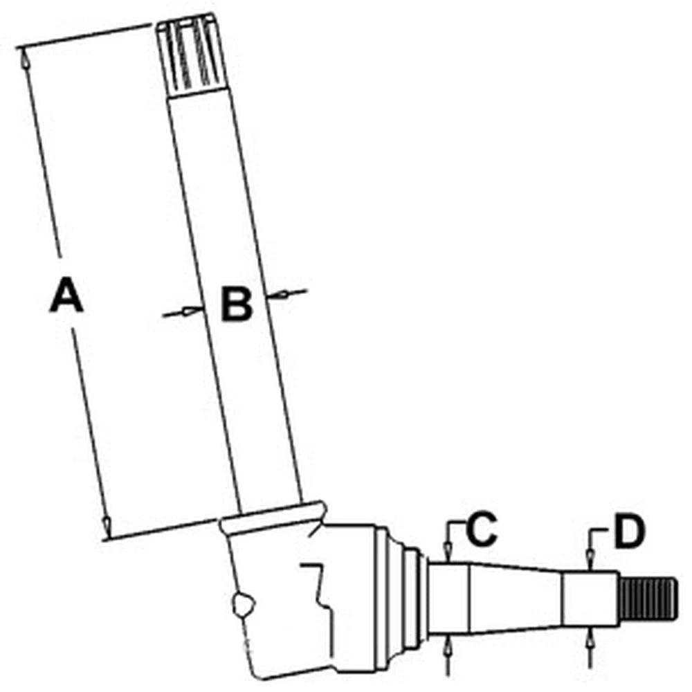 RH LH Spindle for John Deere 3010 3020 4000 4230 (1960–1975)