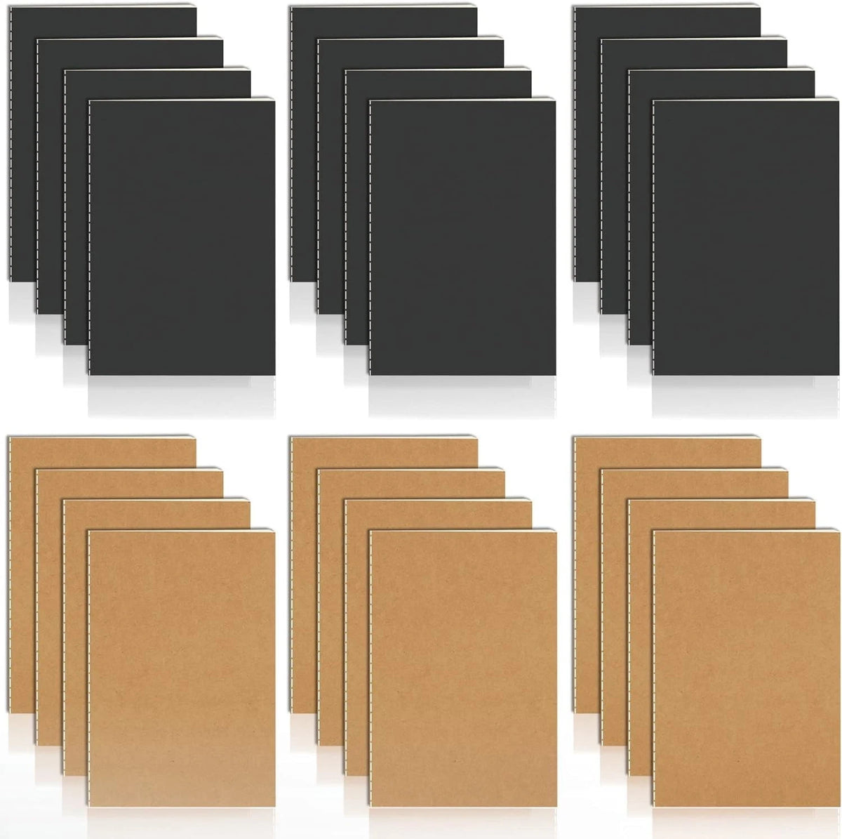 24 Pack Pocket Notebook for A6 Mini Journal (3.5"x 5")