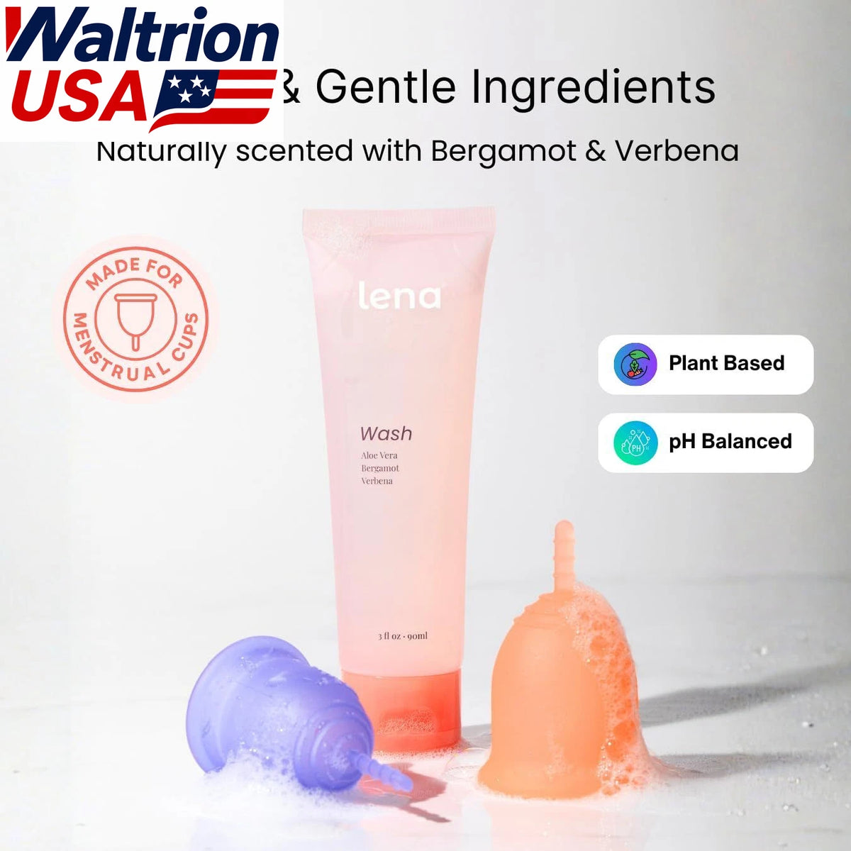 Menstrual Cup Wash for Lena (Plant Based, pH Balanced)