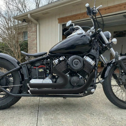 Shortshots Staggered Exhaust Pipes for Yamaha V Star 650 (1998–2010)