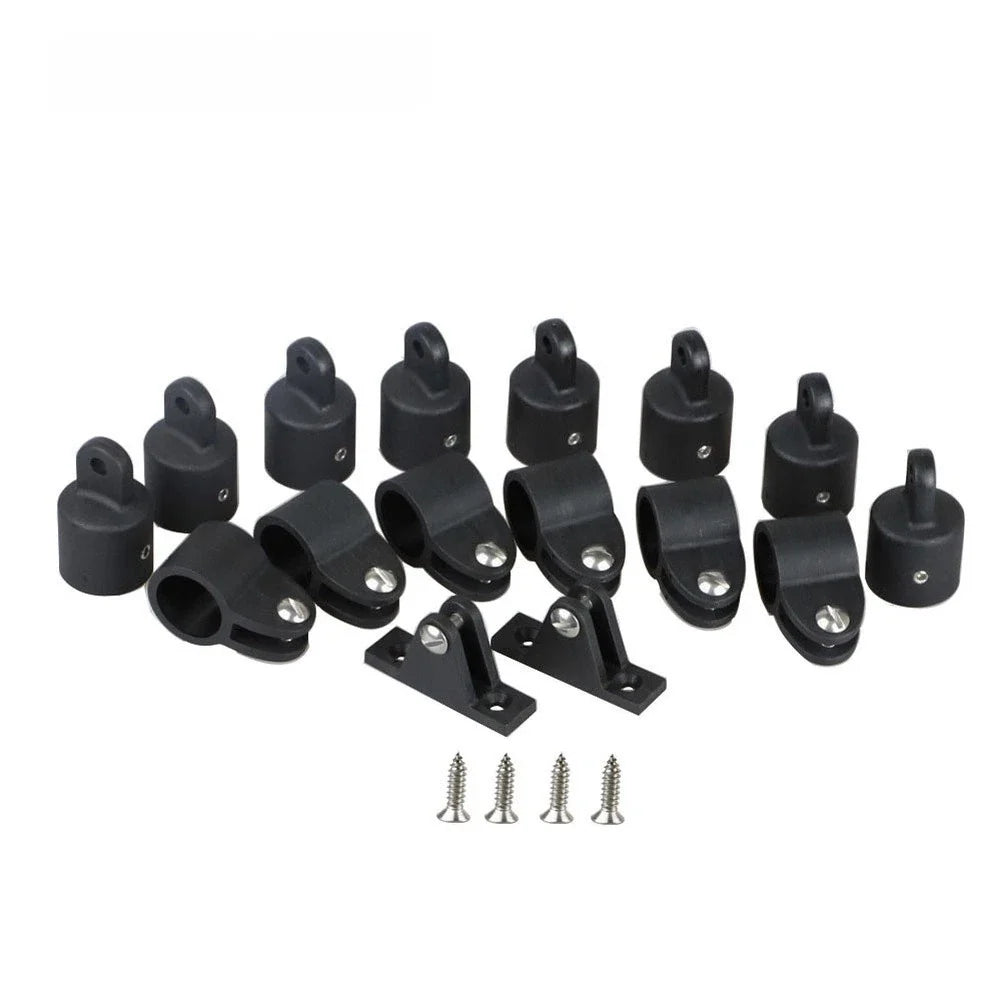 16-Piece Nylon Fittings for Bimini Top Marine Boat Clamp Kit