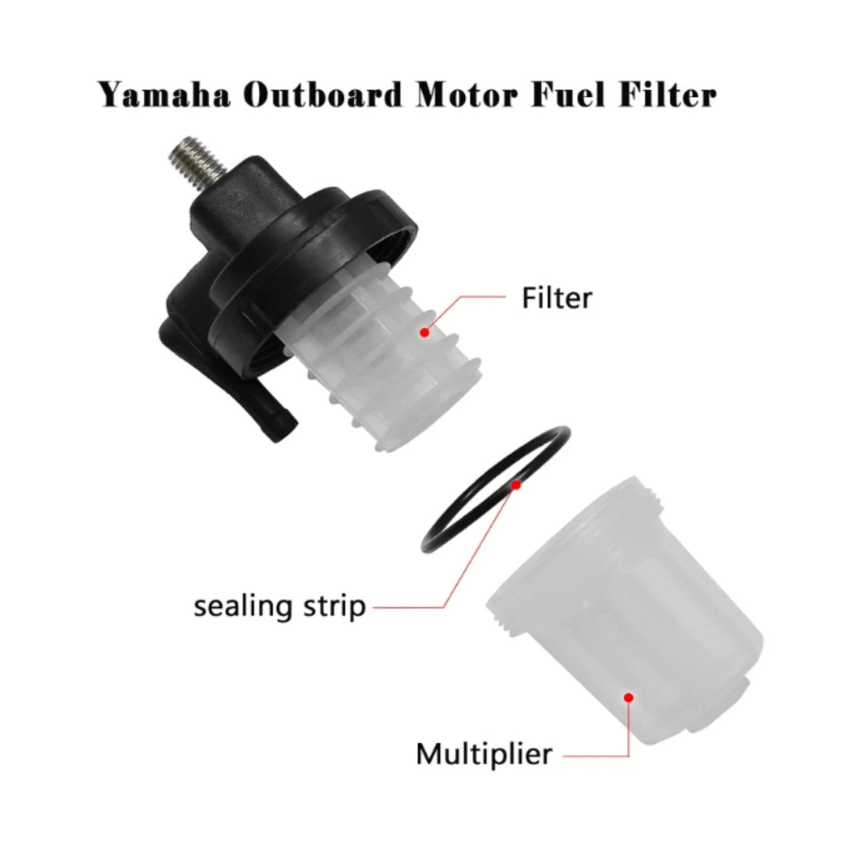 Fuel Filter Assembly for Yamaha Outboard 15-60 HP (61N-24560-00)