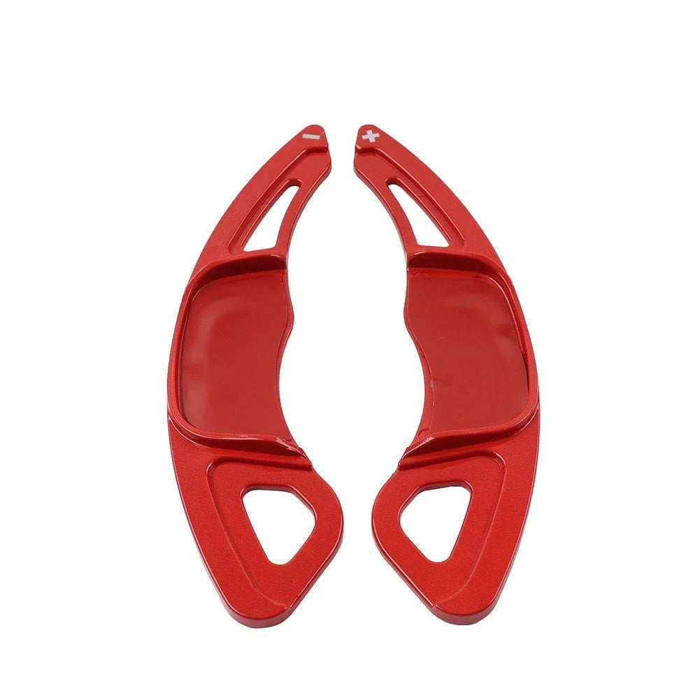 Steering Wheel Paddle Shifter Extensions for VW Golf 7, Polo, Jetta, Scirocco (2013–2020) - Red