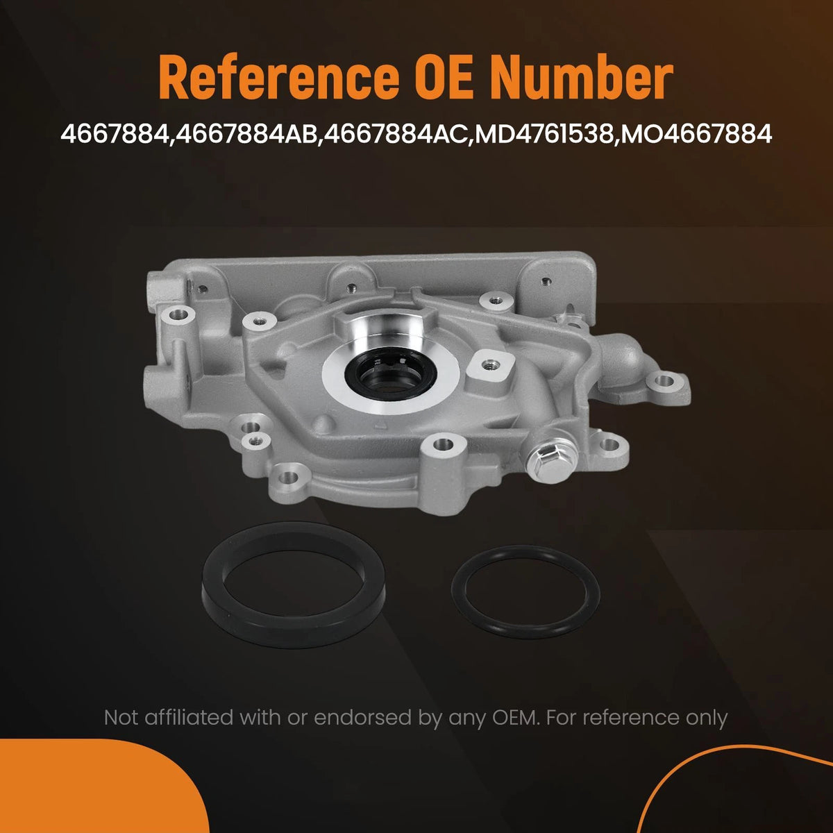 Engine Oil Pump for Dodge Neon Plymouth Neon Eagle Talon (1995–2005) 4667884AB, 4667884, 4667884AC
