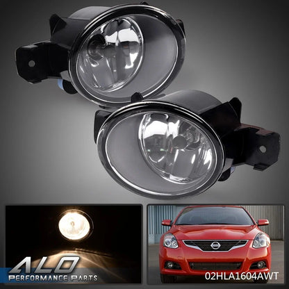 Pair Fog Lights for Nissan Altima, Sentra, Maxima, Rogue, Infiniti QX60