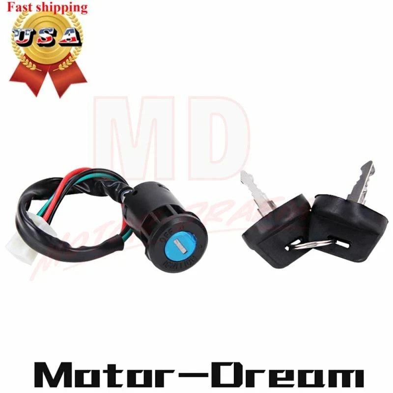 Ignition Key Switch for Taotao 50cc 70cc 90cc 110cc 125cc ATV (2000–2023)