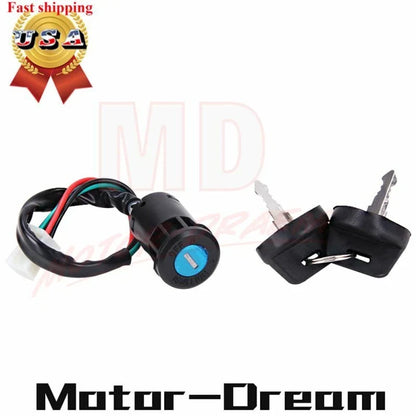 Ignition Key Switch for Taotao 50cc 70cc 90cc 110cc 125cc ATV (2000–2023)