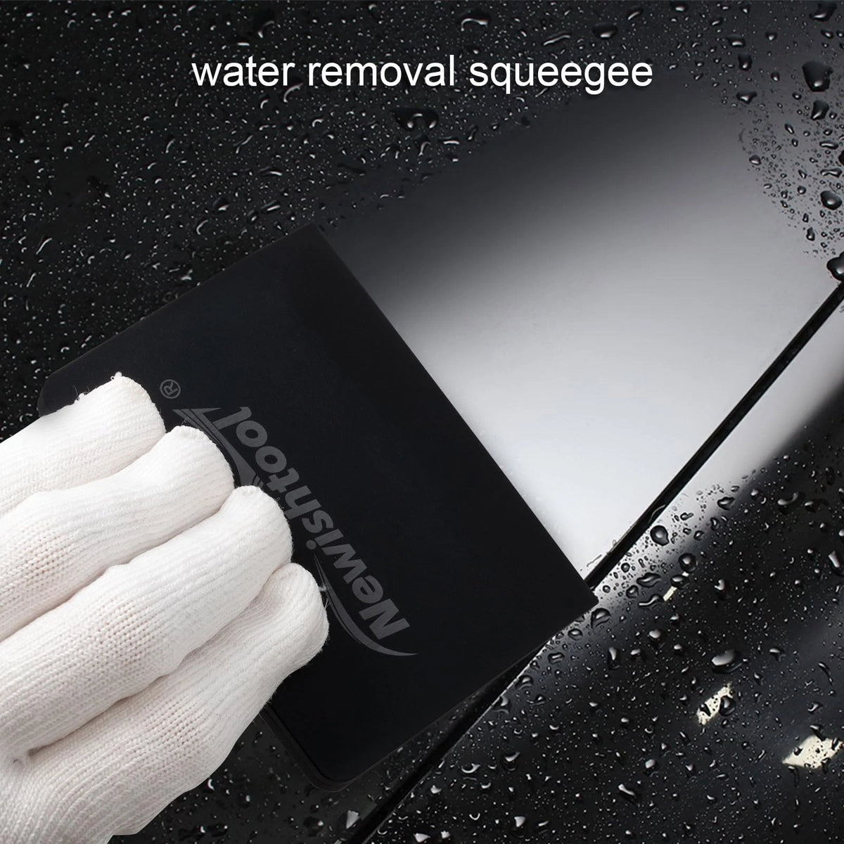 2X Soft Silicone Squeegee for Vinyl PPF - Black