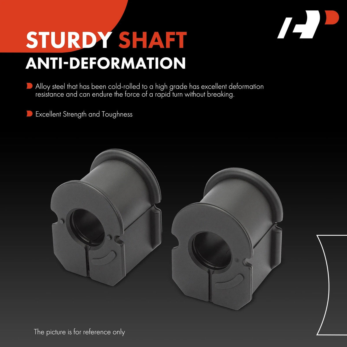 Set of 2 Sway Bar Bushings for Ford F-250 Super Duty (2007–2016, 2021) - 7C3Z5484D, MS40437