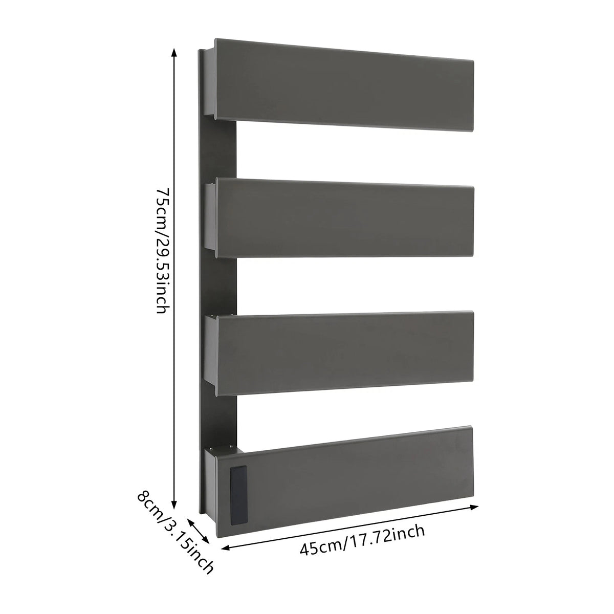 Electric Towel Warmer for Large Capacity Wall Mount