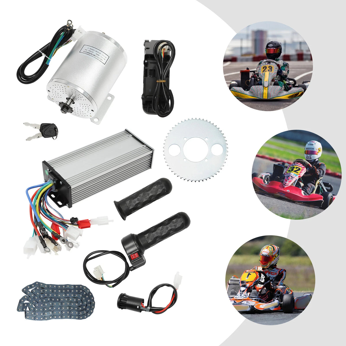 MX650 Brushless Motor Kit for Electric Bicycle E-Bike Dirt Bike (72V 3000W)