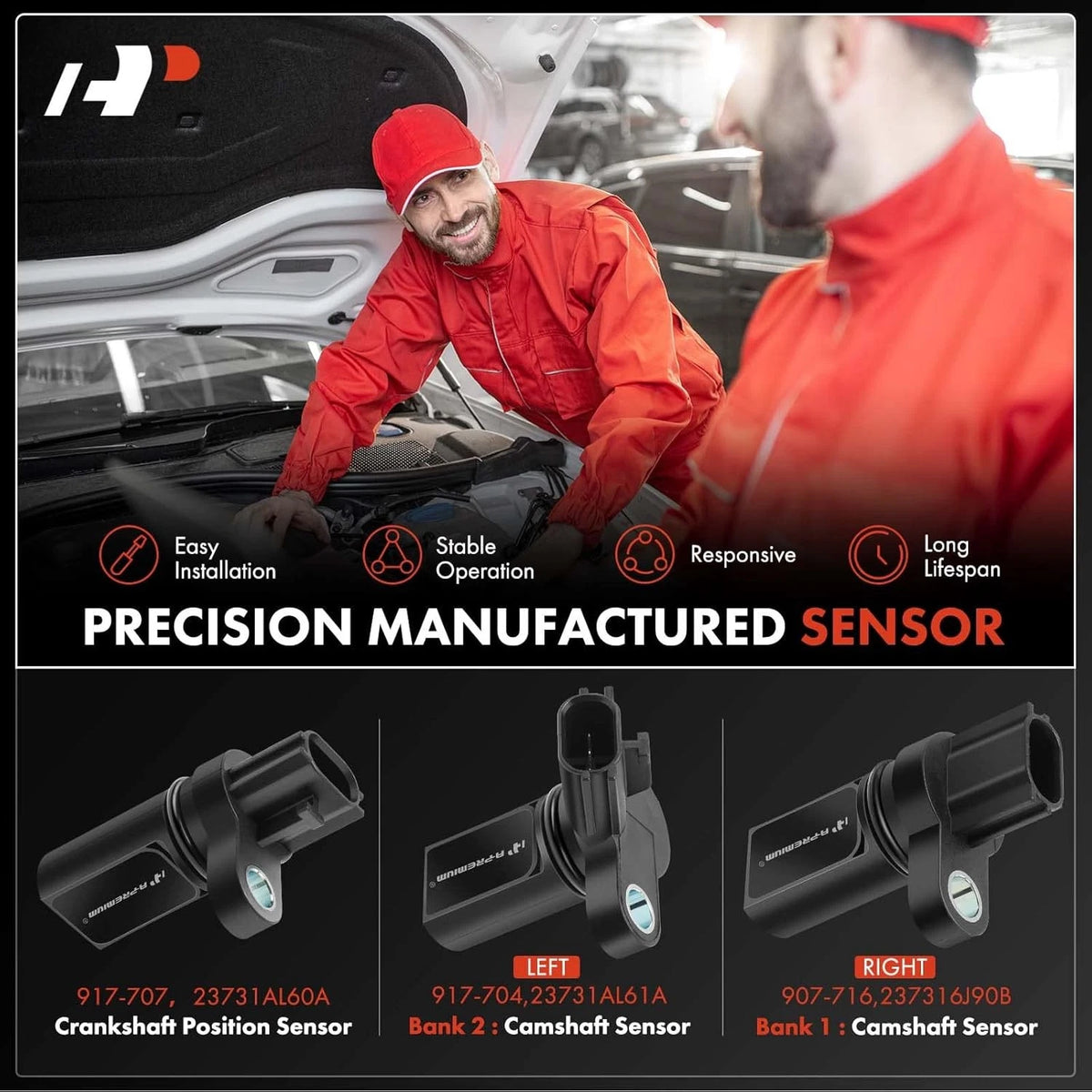 3X Camshaft Crankshaft Position Sensor for Nissan Infiniti (APCPS551MF)