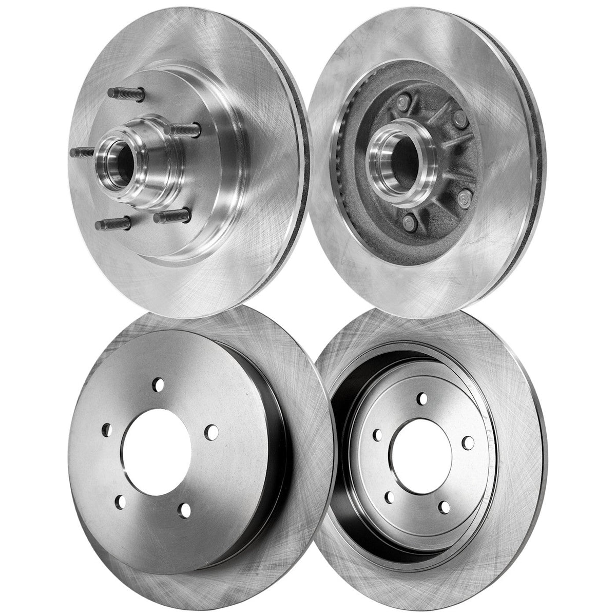 Front and Rear Disc Brake Rotors for Ford F-150 RWD (1999)