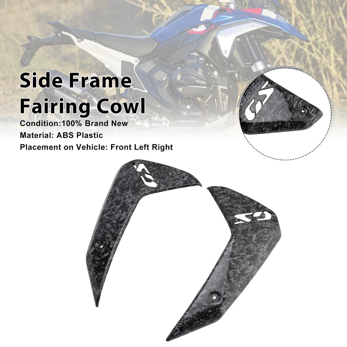 Side Frame Fairing Cowl Guards Radiator Cover for BMW R1300GS (2024–2026)