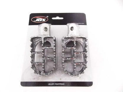Yamaha DT230 1999-2004 Silver Foot Pegs Set (Left & Right Pair)