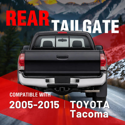 Rear Tailgate for Toyota Tacoma (2005–2015) Painted Black Steel
