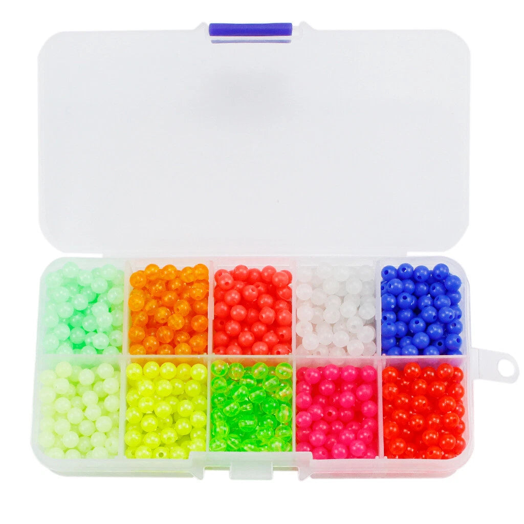 1000Pcs 5mm Round Float Glow Fishing Rig Beads Eggs