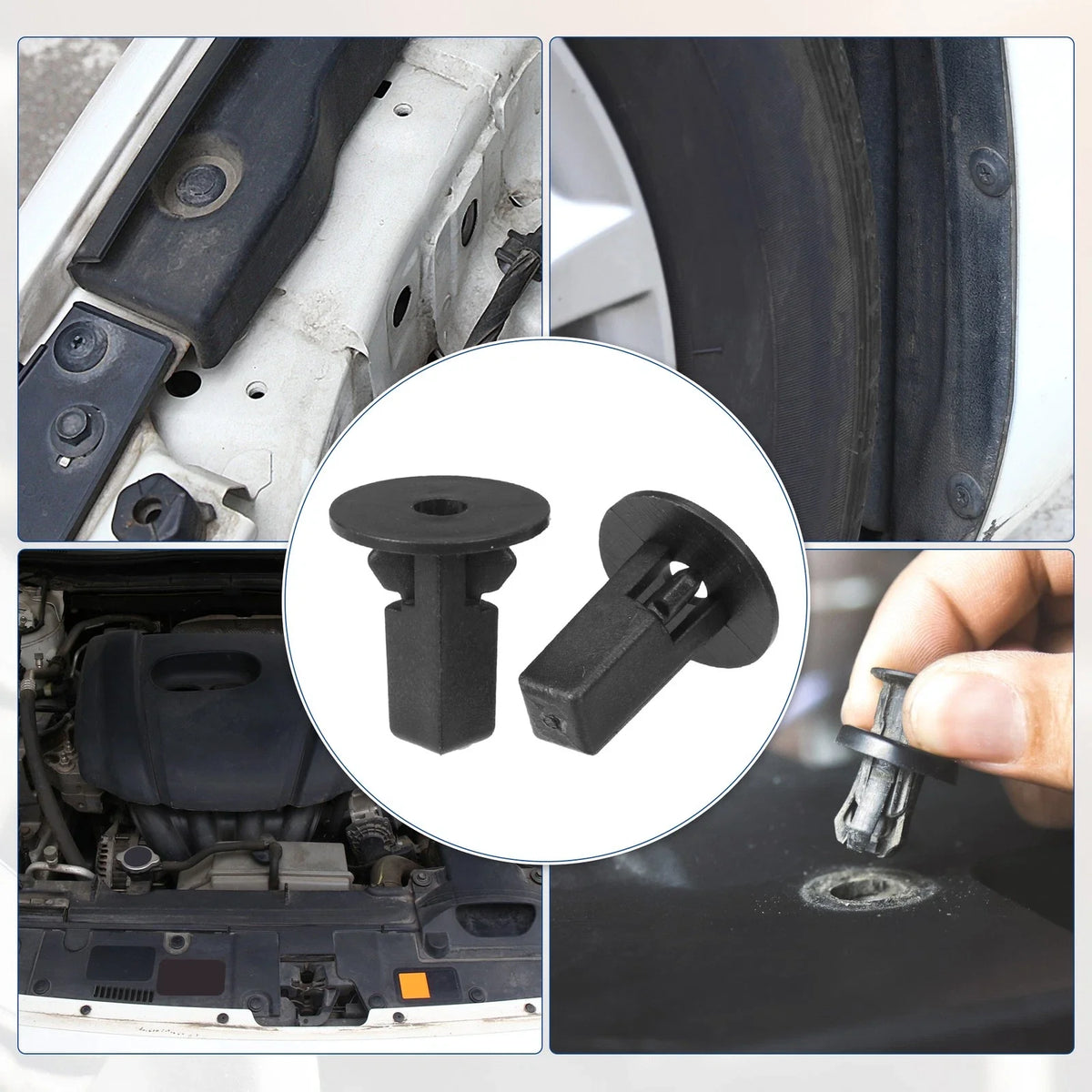 120 Pcs Retainer Fastener Clip Rivet Kit for Toyota 4Runner (2010–2023)