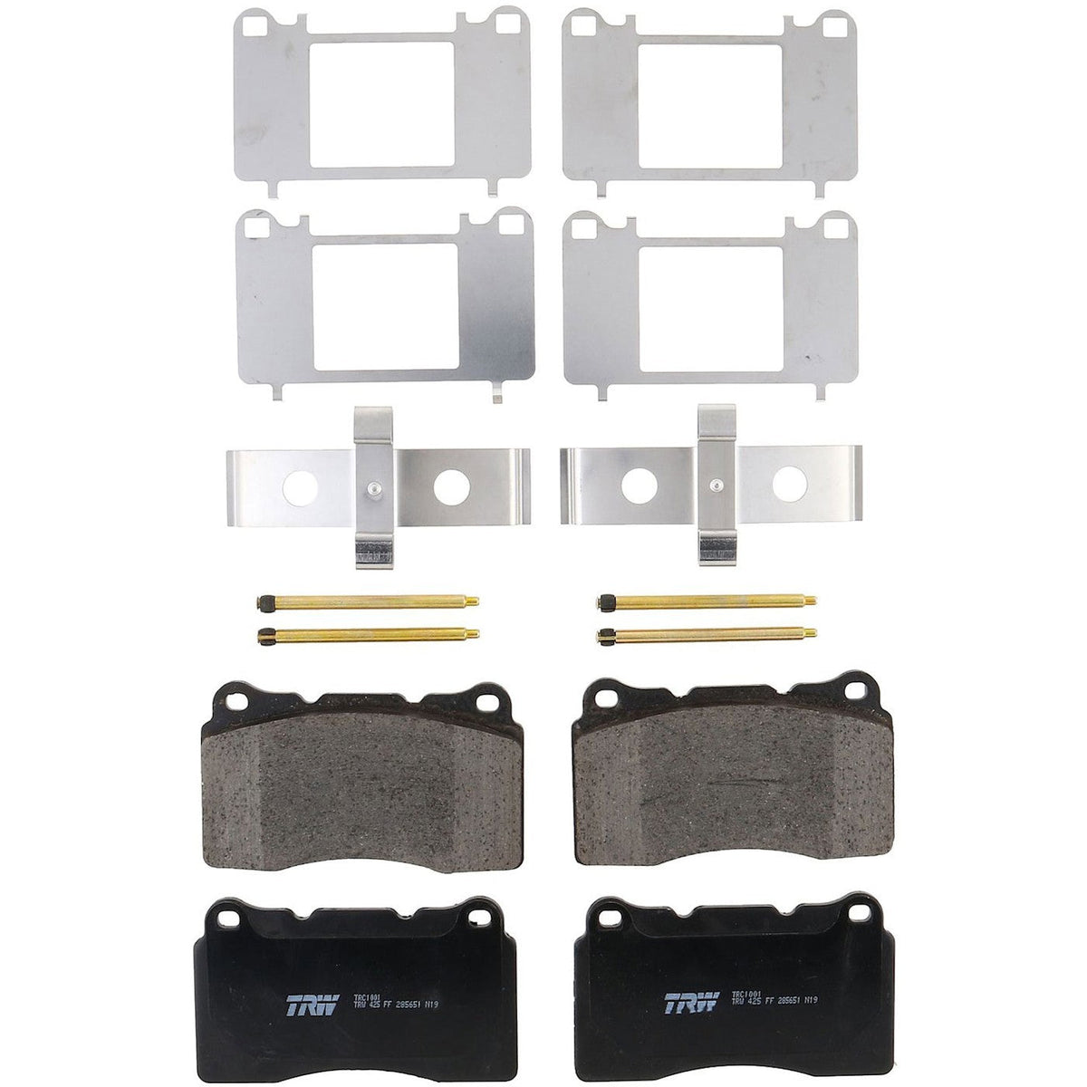 Set of 4 Brake Pads for Buick Regal, Mitsubishi Lancer