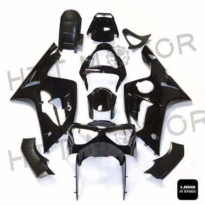 Fairing Kit for Kawasaki Ninja ZX6R 636 (2003–2004) - Glossy Black ABS