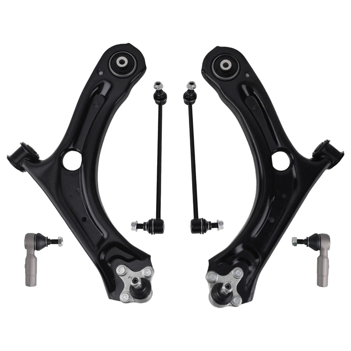Set of 4 Front Control Arm Ball Joints Sway Bars Tie Rods for Passat Beetle (2012–2017)