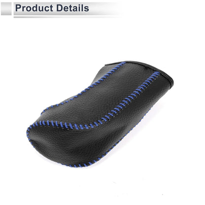 Gear Shift Knob Cover for Nissan Tiida (2004–2012) Pebbled Black Blue
